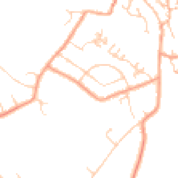 Daytime road noise heatmap for CT13 0BQ