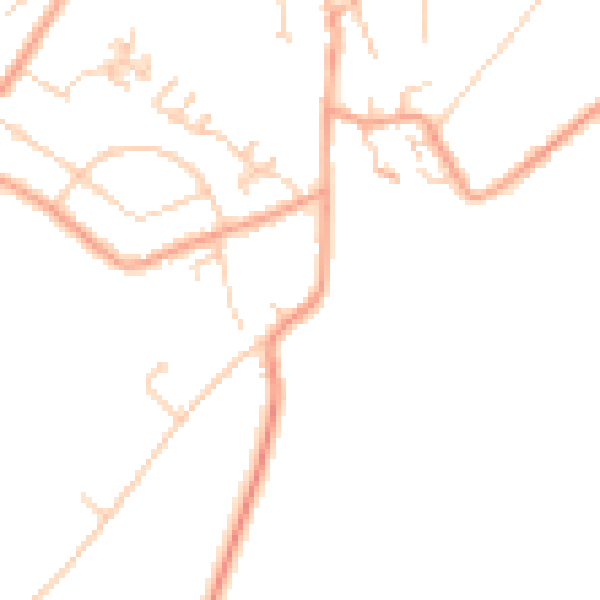 Daytime road noise heatmap for CT13 0BS