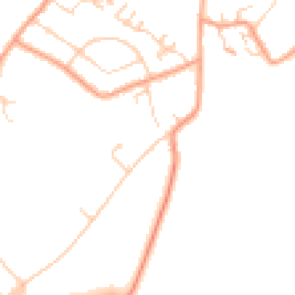 Daytime road noise heatmap for CT13 0BX