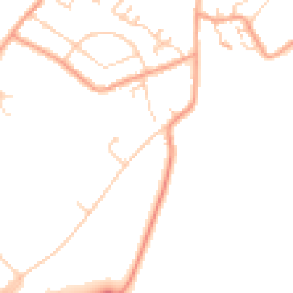 Daytime road noise heatmap for CT13 0BY