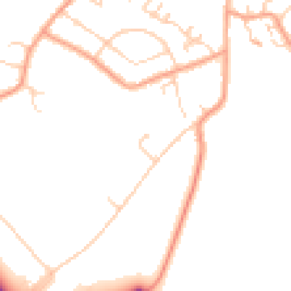 Daytime road noise heatmap for CT13 0BZ