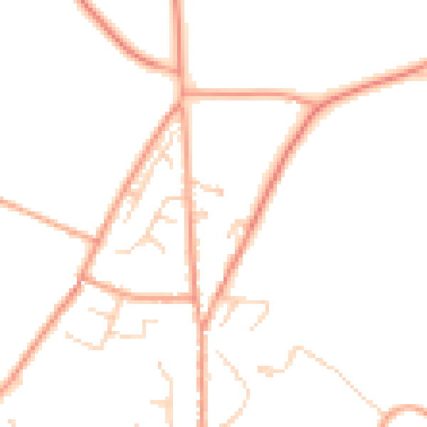 Daytime road noise heatmap for CT13 0DU