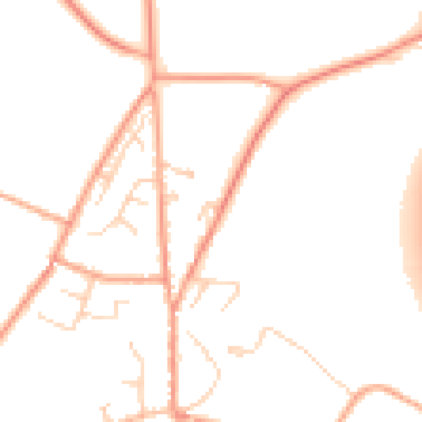 Daytime road noise heatmap for CT13 0DW