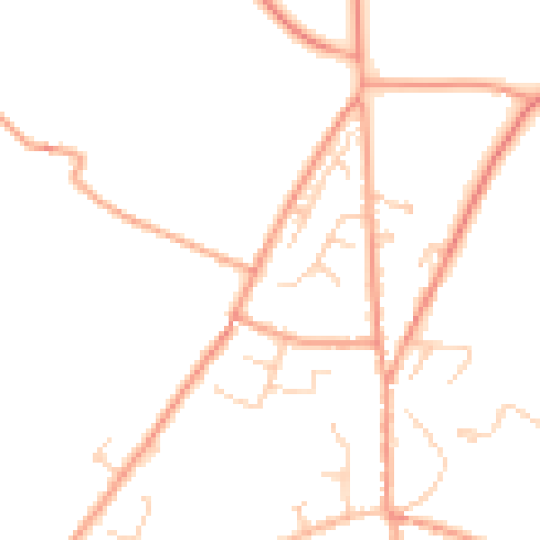 Daytime road noise heatmap for CT13 0ED