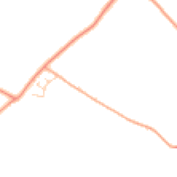 Daytime road noise heatmap for CT13 0EG
