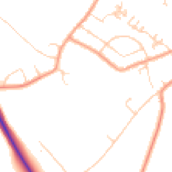 Daytime road noise heatmap for CT13 0FX
