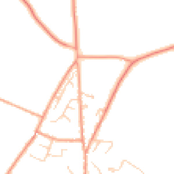 Daytime road noise heatmap for CT13 0GS