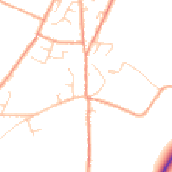 Daytime road noise heatmap for CT13 0HF