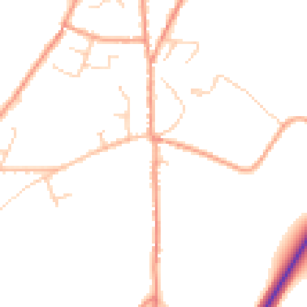 Daytime road noise heatmap for CT13 0HX