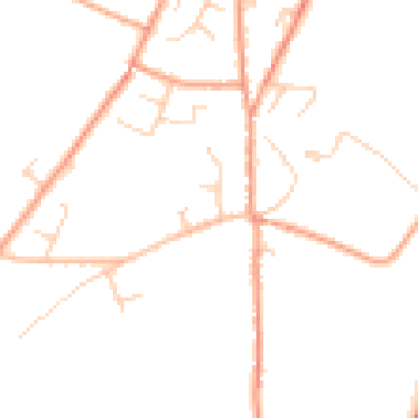 Daytime road noise heatmap for CT13 0JR
