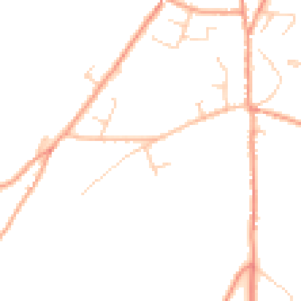 Daytime road noise heatmap for CT13 0JY