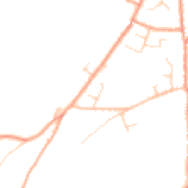 Daytime road noise heatmap for CT13 0LE