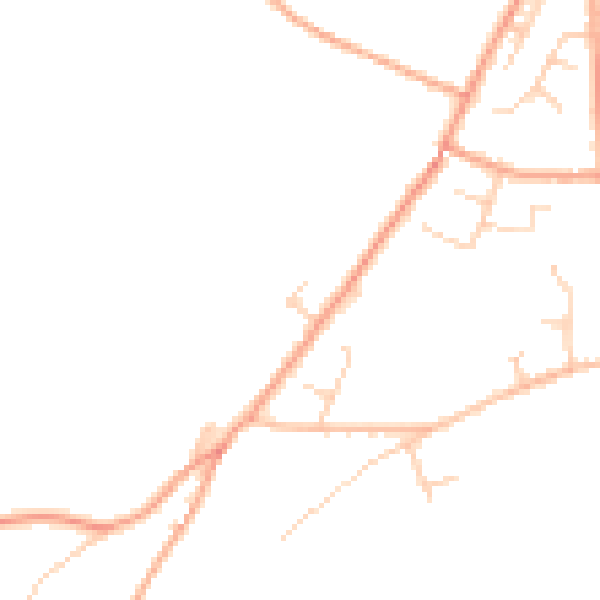 Daytime road noise heatmap for CT13 0LL