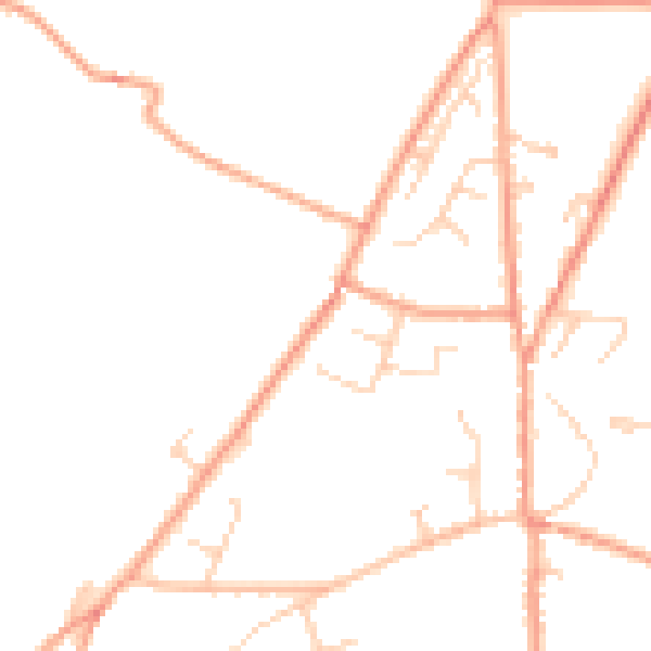 Daytime road noise heatmap for CT13 0LN