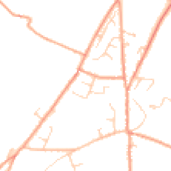 Daytime road noise heatmap for CT13 0LR