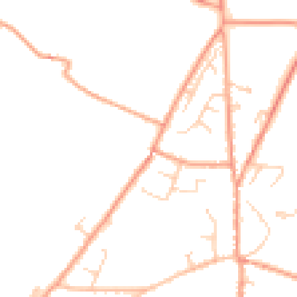 Daytime road noise heatmap for CT13 0LW