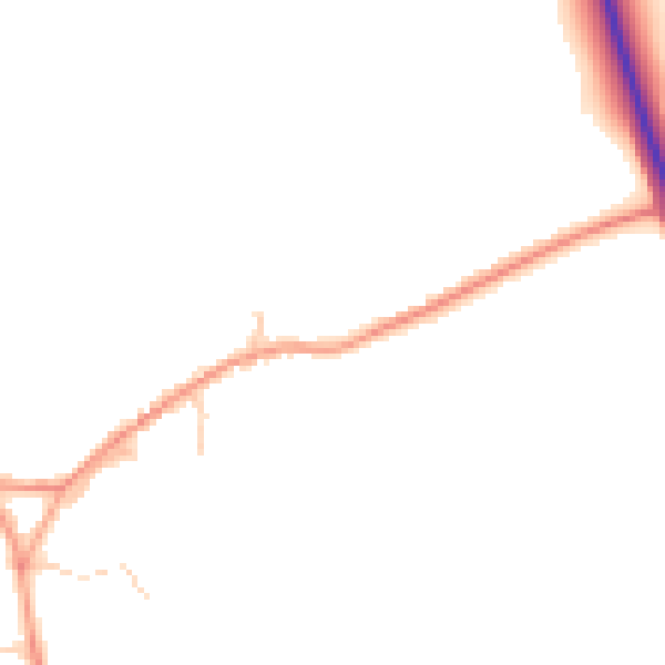 Daytime road noise heatmap for CT13 0NA
