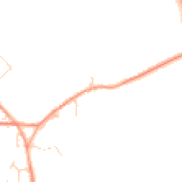 Daytime road noise heatmap for CT13 0ND