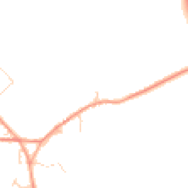 Daytime road noise heatmap for CT13 0NE