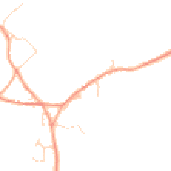 Daytime road noise heatmap for CT13 0NQ
