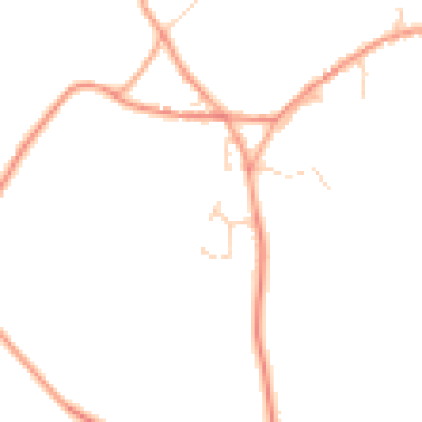Daytime road noise heatmap for CT13 0NT