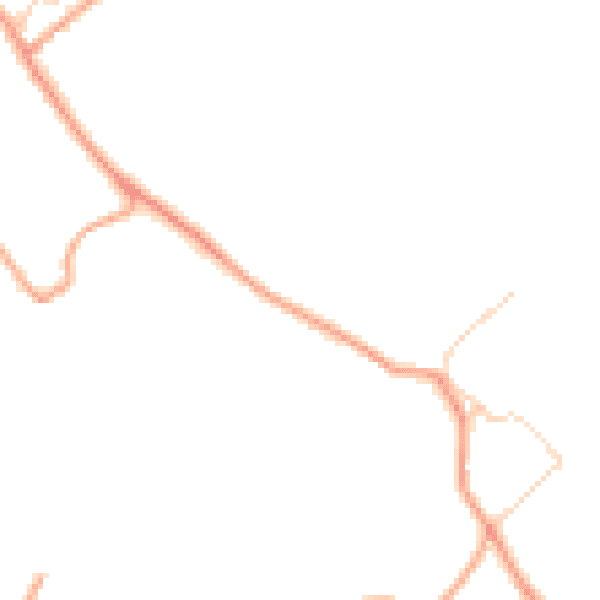 Daytime road noise heatmap for CT13 0PL
