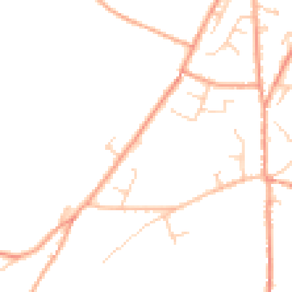 Daytime road noise heatmap for CT13 0PY