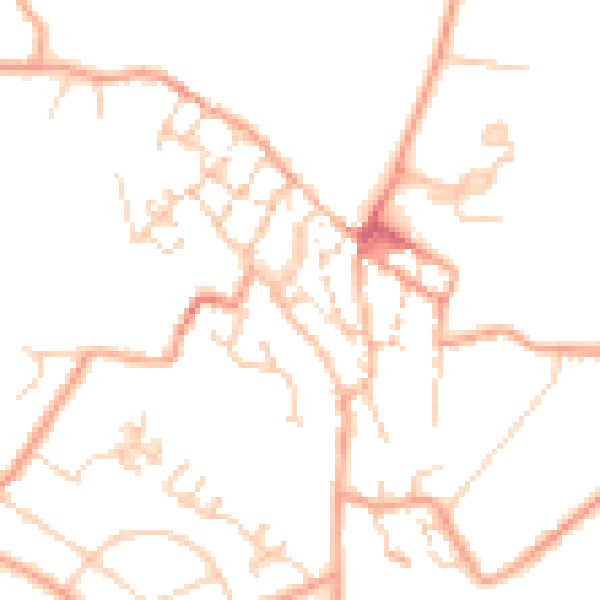 Daytime road noise heatmap for CT13 9BX