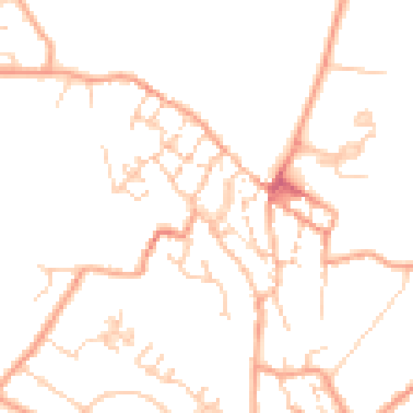 Daytime road noise heatmap for CT13 9BZ