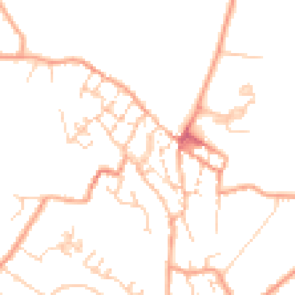 Daytime road noise heatmap for CT13 9DA