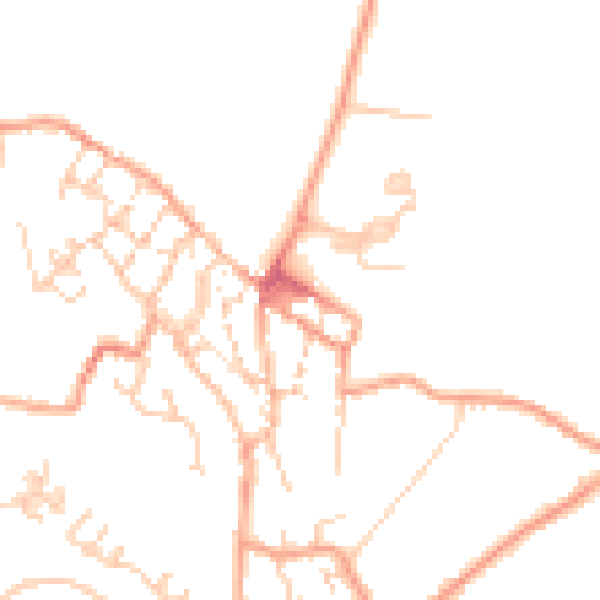 Daytime road noise heatmap for CT13 9DH