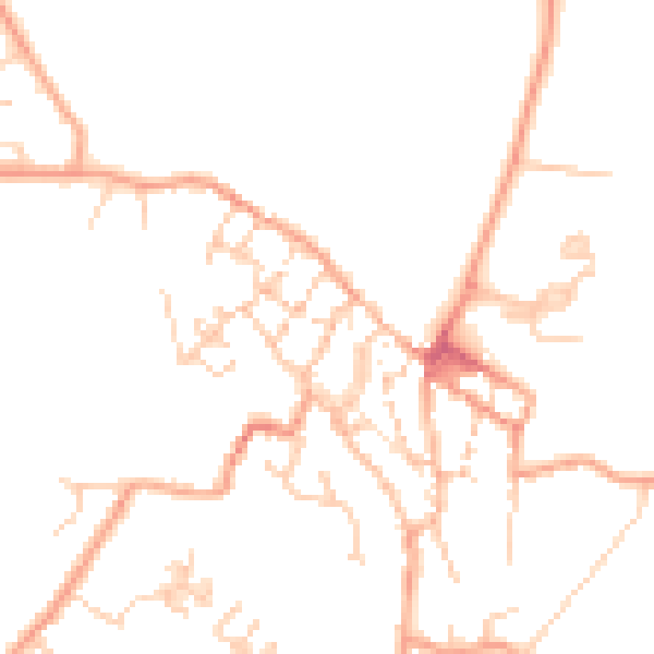 Daytime road noise heatmap for CT13 9DW
