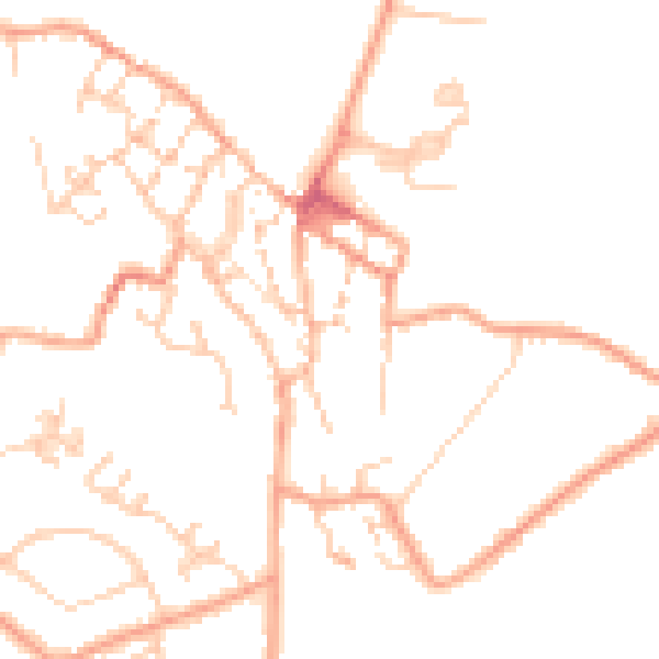 Daytime road noise heatmap for CT13 9EH