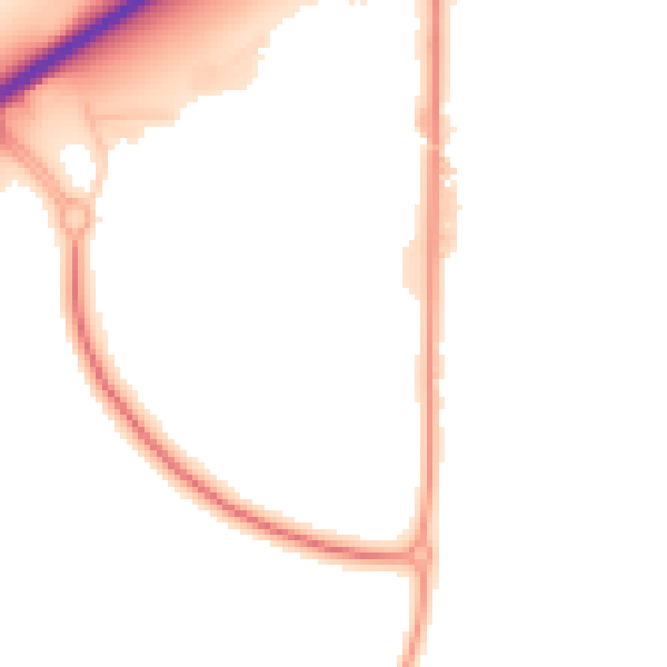 Daytime road noise heatmap for CT13 9FH