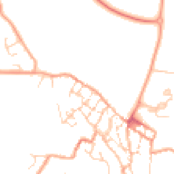 Daytime road noise heatmap for CT13 9HN