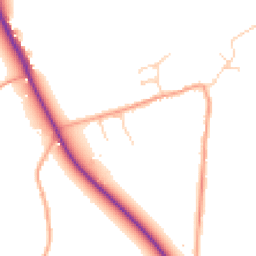 Daytime road noise heatmap for CT14 0DA