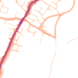 Daytime road noise heatmap for CT14 7PW