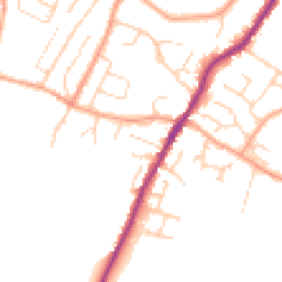 Daytime road noise heatmap for CT14 7QU