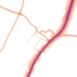Daytime road noise heatmap for CT14 8FY