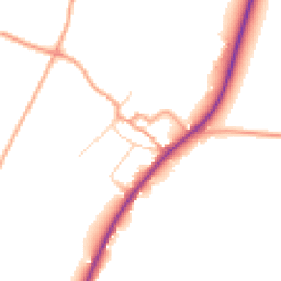 Daytime road noise heatmap for CT14 8HN