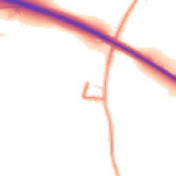 Daytime road noise heatmap for CT15 5EL