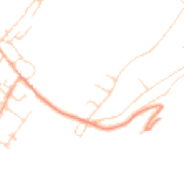Daytime road noise heatmap for CT15 6BS