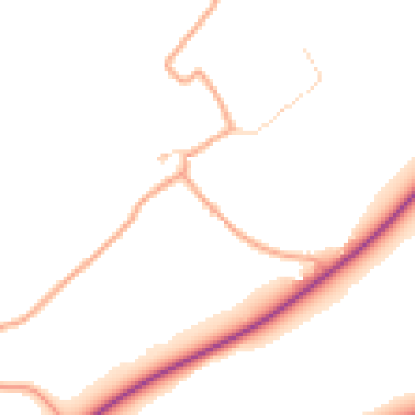Daytime road noise heatmap for CT15 7AJ