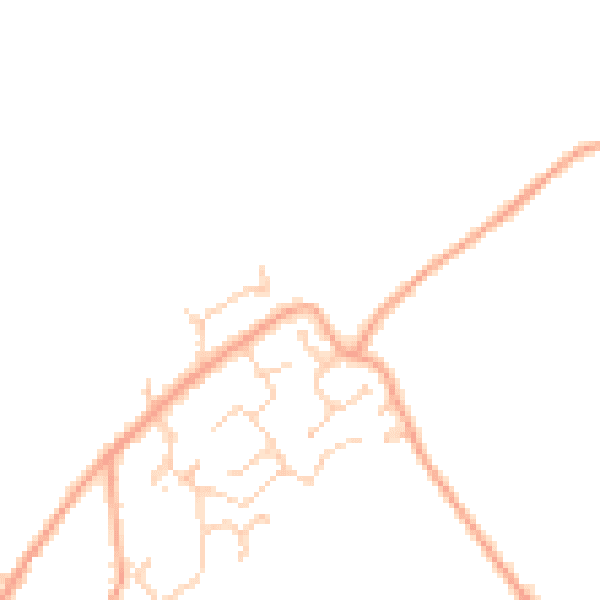 Daytime road noise heatmap for CT18 7AN