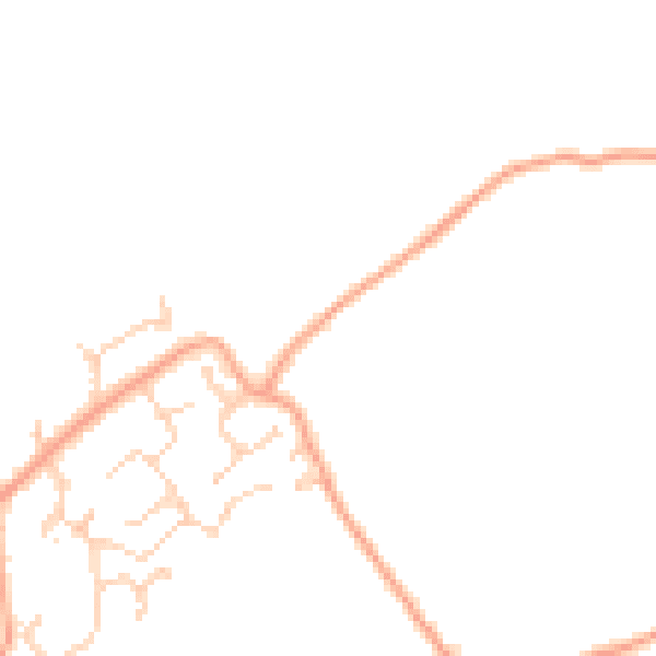 Daytime road noise heatmap for CT18 7AP