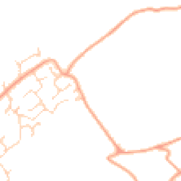 Daytime road noise heatmap for CT18 7AR