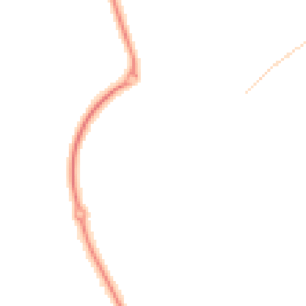 Night-time road noise heatmap for CT18 7AX