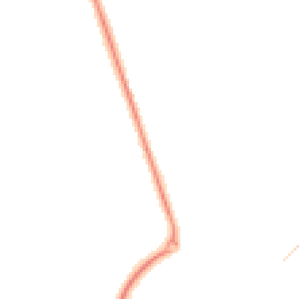 Night-time road noise heatmap for CT18 7AY