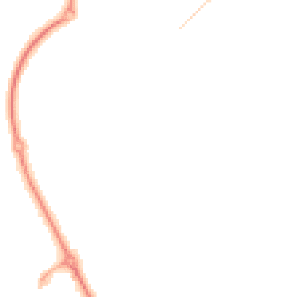 Night-time road noise heatmap for CT18 7BY