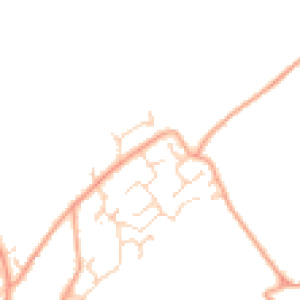 Daytime road noise heatmap for CT18 7DF